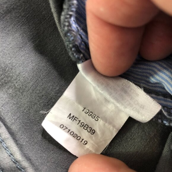 Peter Millar Pants Mens 40x30 Gray Five Pocket Golf Sateen Performance - Picture 6 of 14